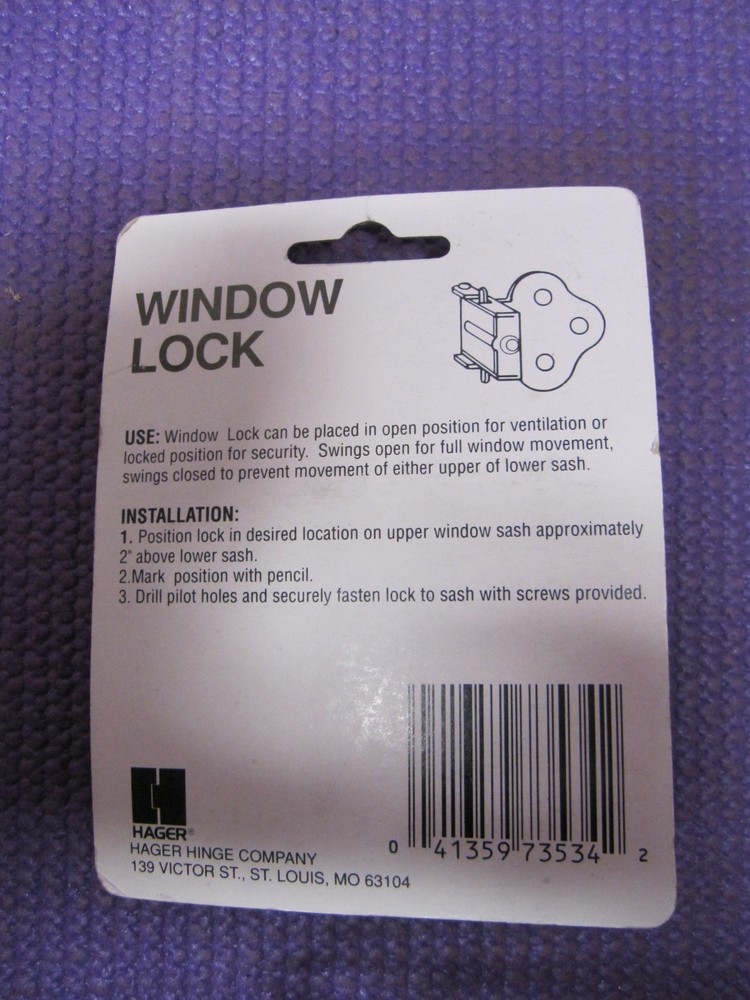 EAGLE WINDOW LOCK, NEW