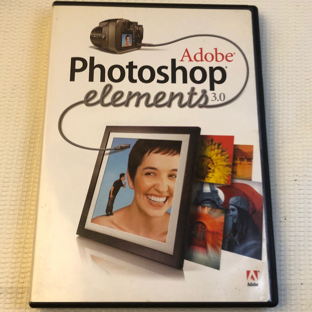 Adobe Premier Elements 3.0 PC 2004 1 Disc + Serial Code Number Macintosh Version
