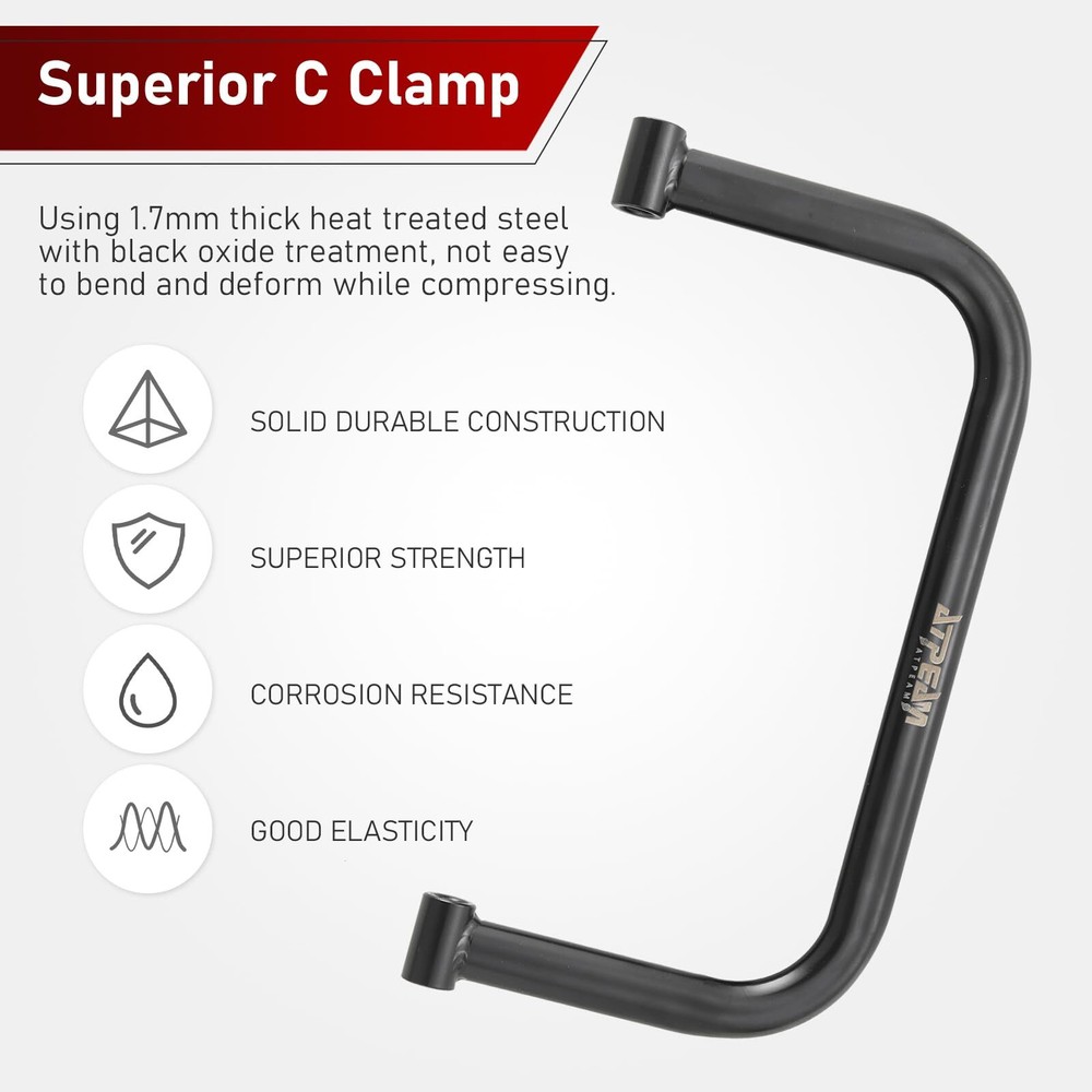 Solid Valve Spring Compressor C Clamp Service Kit