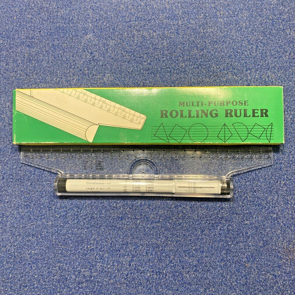 Multi-Purpose Clear Rolling Ruler