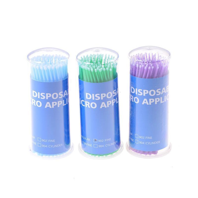 Dental Disposable Microbrush Micro Brush Applicator Tips Regular 2.5mm Bendable