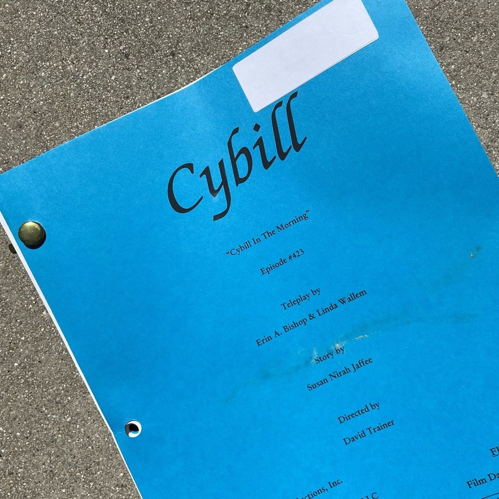 CYBILL 1998 TV Series Production Used Table Draft Script + 1st Revised Draft