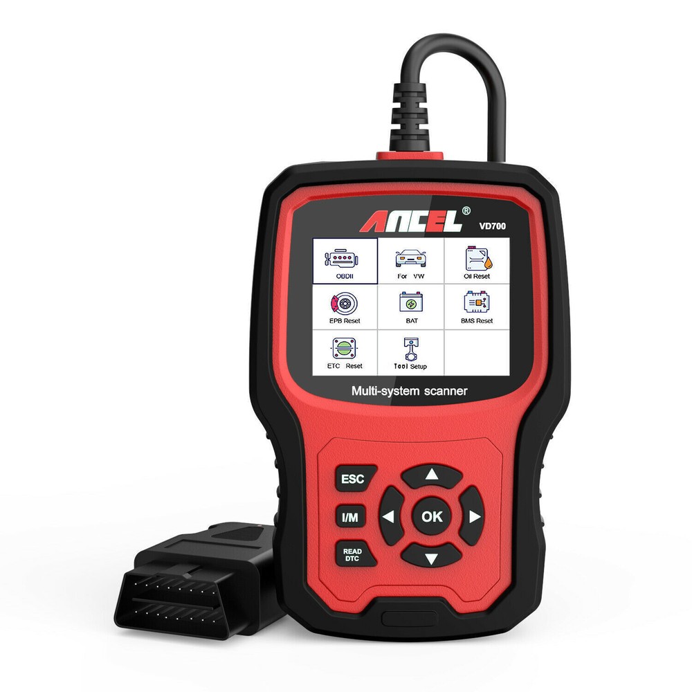 ANCEL VD700 Full System Scanner Diagnostic ABS SRS EPB OBD2 Code Reader For VAG