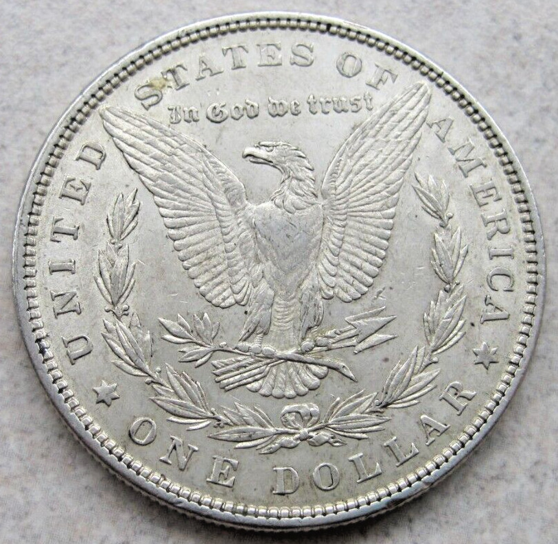 1879 Morgan Silver Dollar.