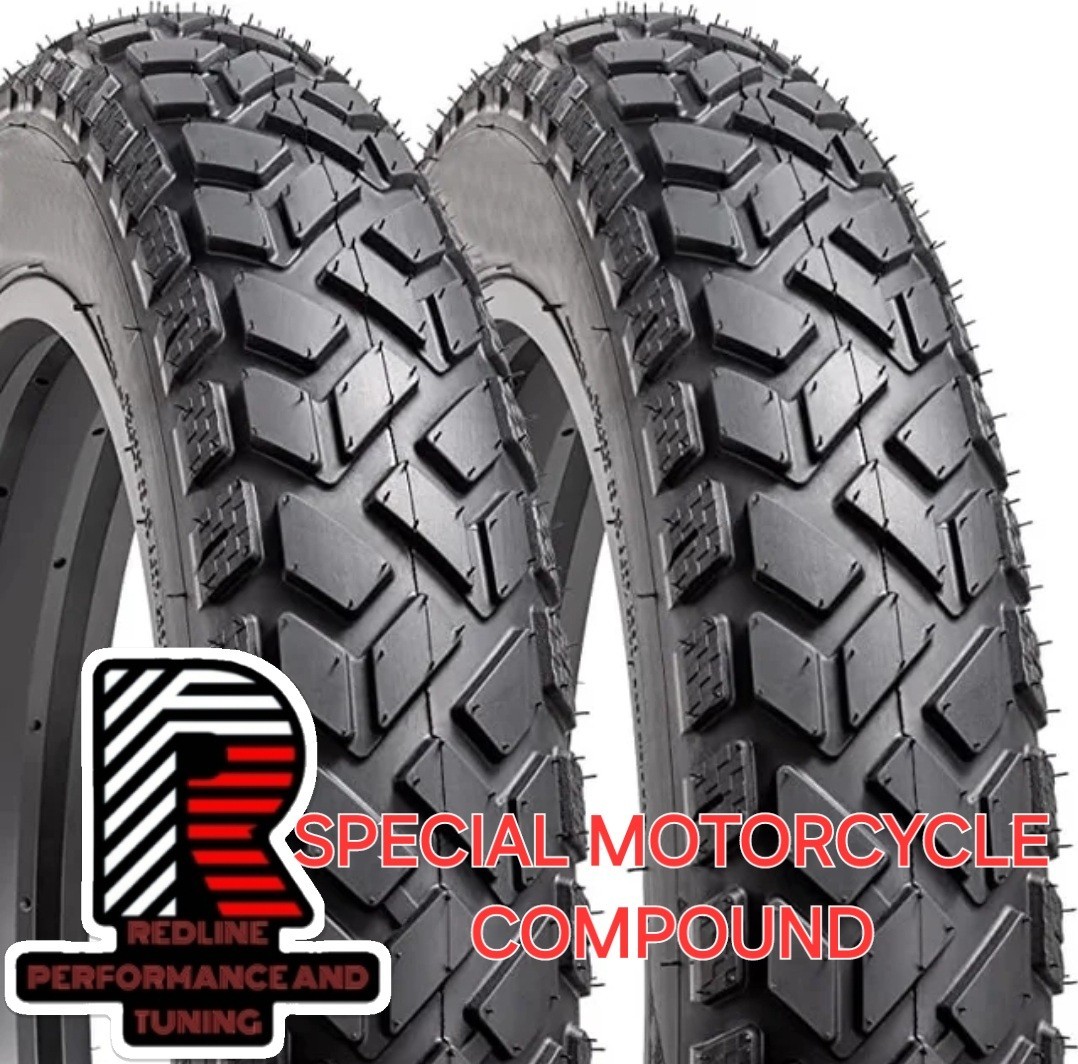 (2) Pack 20x4 REDLINE Thickened Heavy Duty Ebike Tires W/ Extra Flat Protection