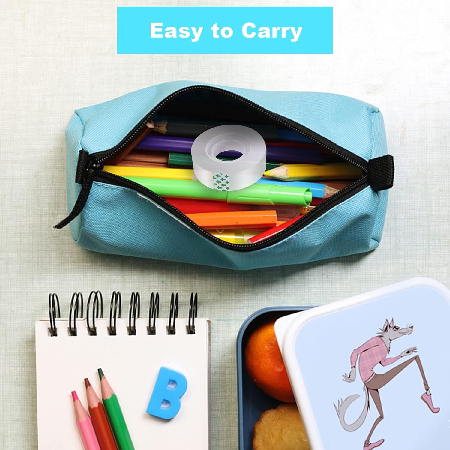 Clear Transparent Tape Rolls 3/4" x 1000" Dispenser Refill 16 Tape Rolls Scotch.