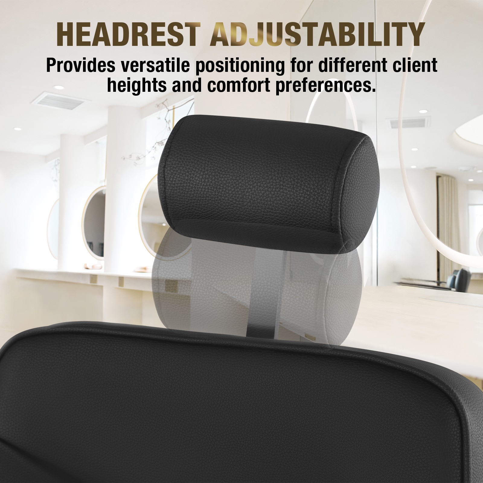 Vintage Black Recline All Purpose Barber Chair Hydraulic SalonSpa Beauty Stylist