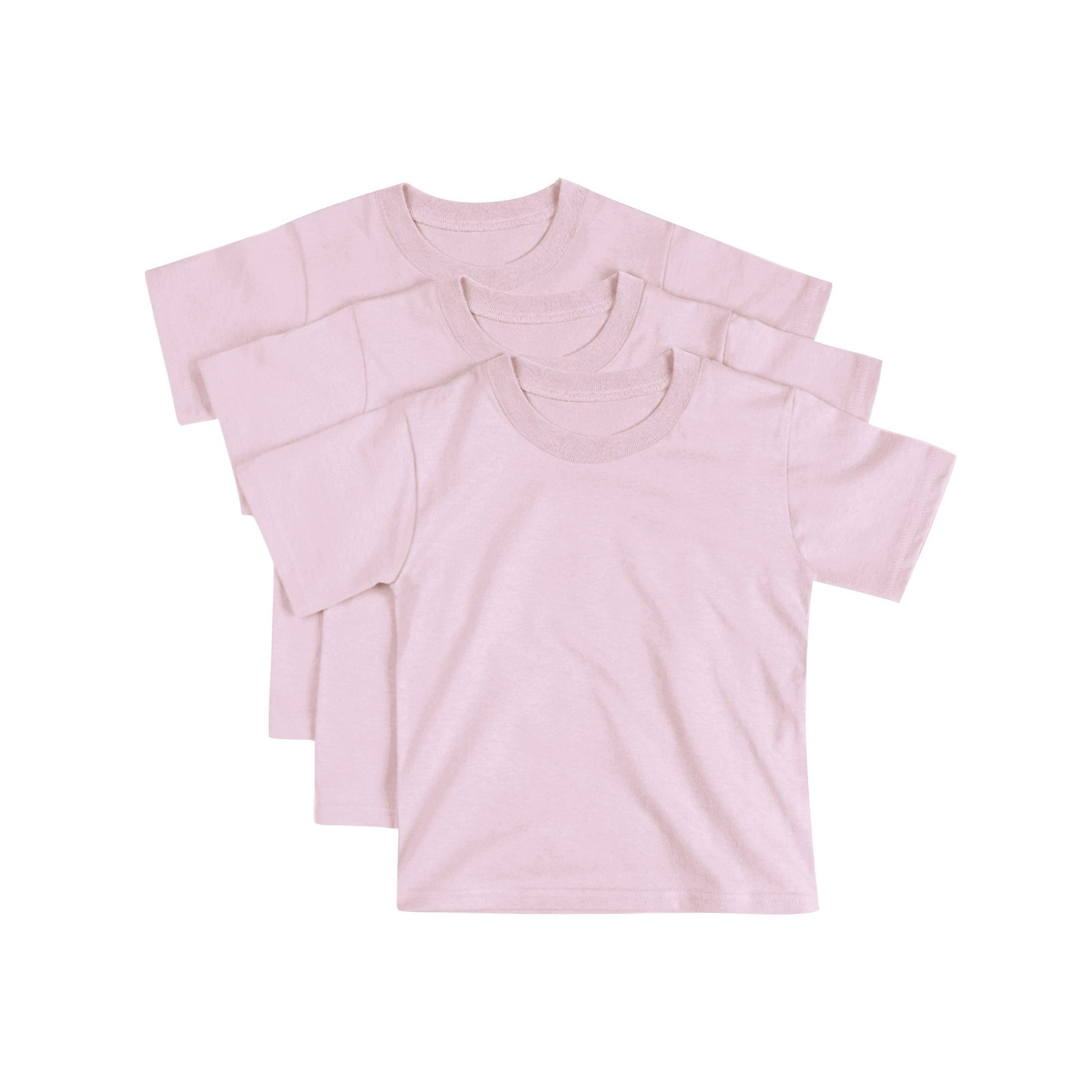Hanes Toddler 3 Pack T Shirt Crewneck ComfortSoft 100% cotton