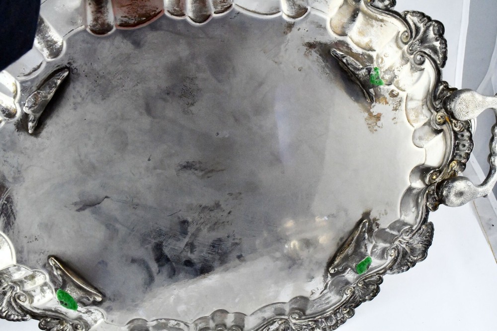 Silver Plate Complete 6pc. Floral Coffee and Tea Set