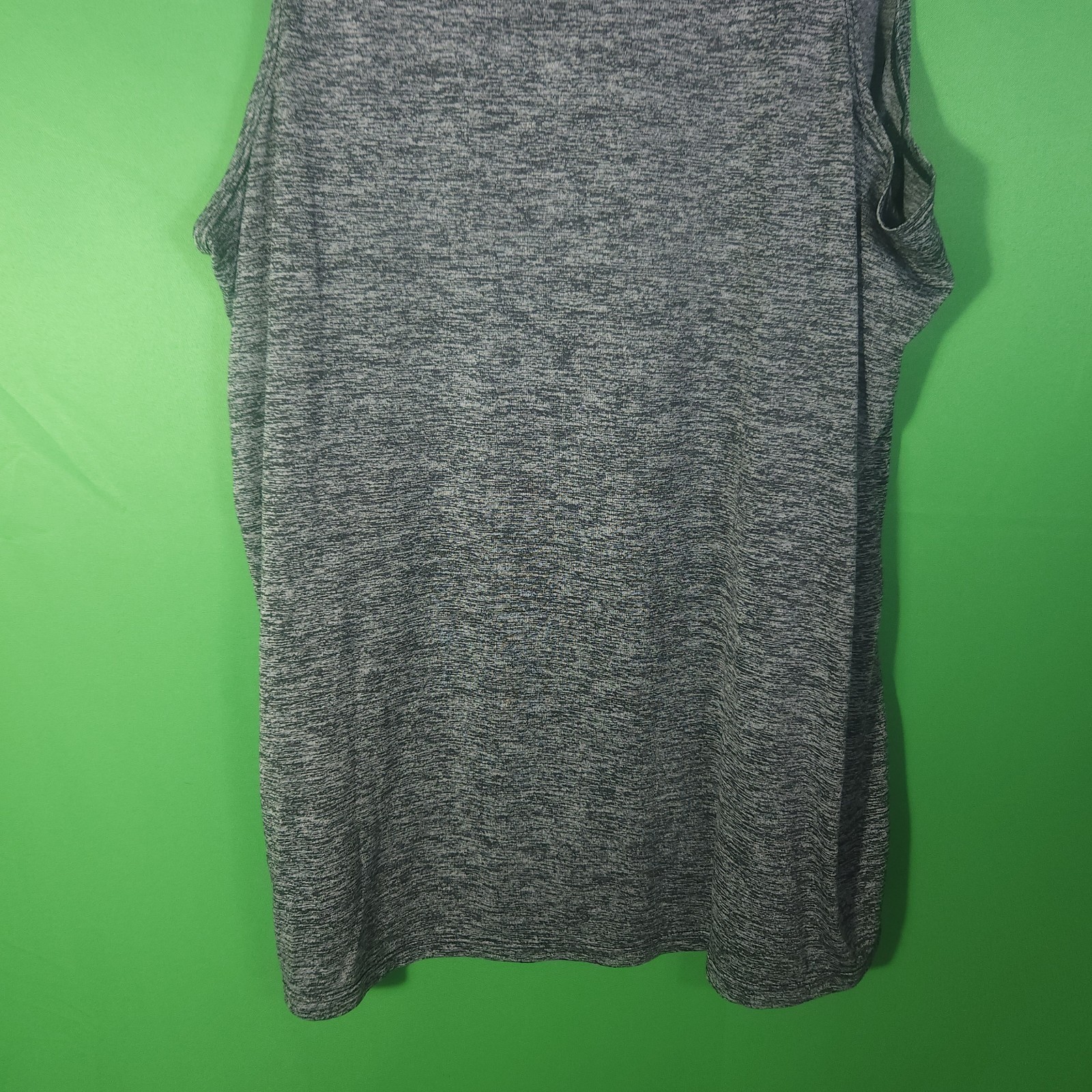 Nike Running Rise 365 Mens Medium Gray Sleeveless Tank Top Shirt Black Trim