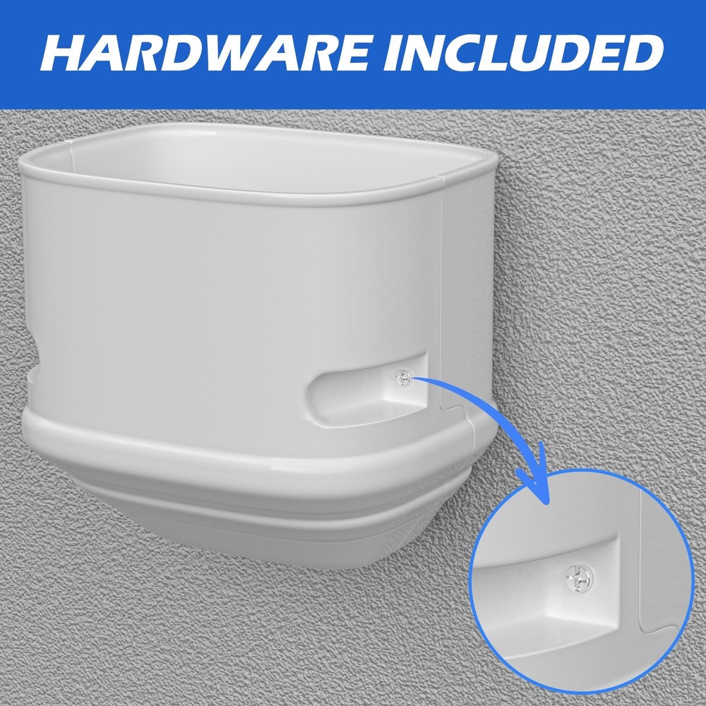 3" Width Duct End, Mini Split Line Cover Accessories for Mini Split Air Condi...