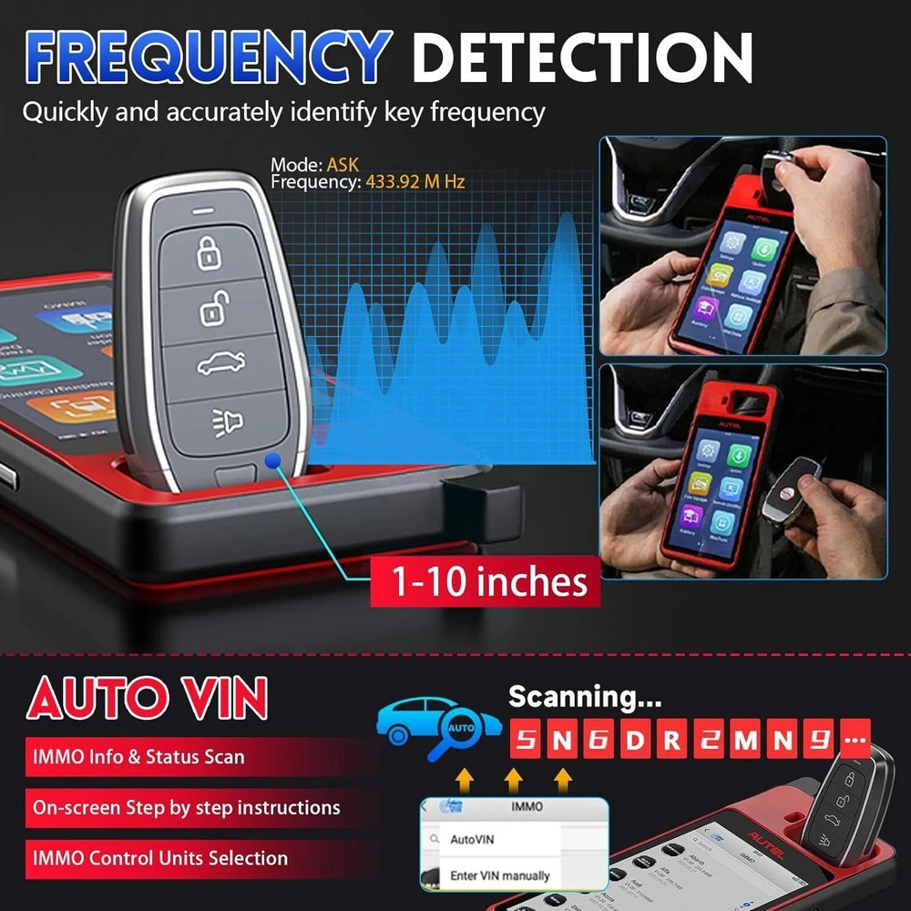 Autel MaxiIM KM100 KM100E KM100X Key Fob Programming Tool Programmer Immobilizer