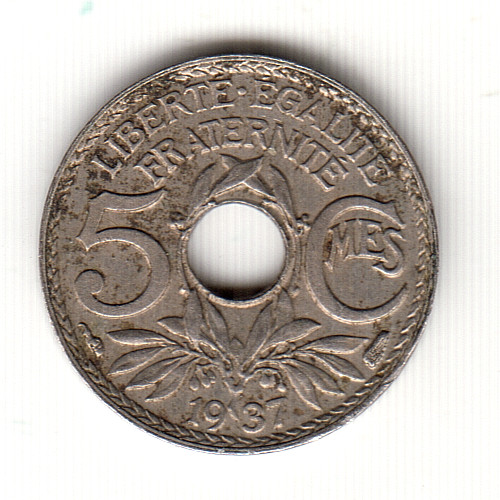 France 5 Centimes 1937