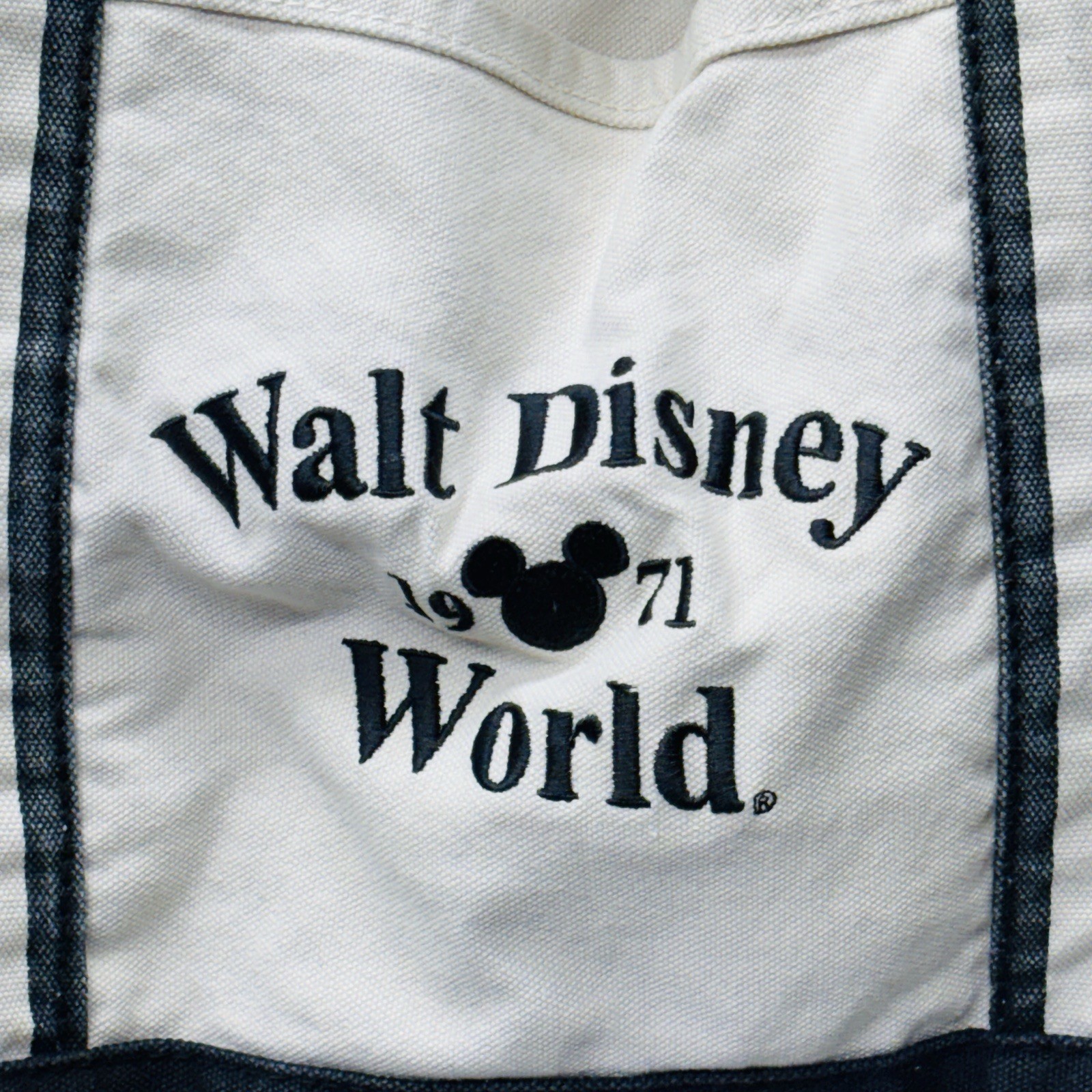 Walt Disney World 1971 Large Canvas Shoulder Tote Beach Shopping Bag • G‼