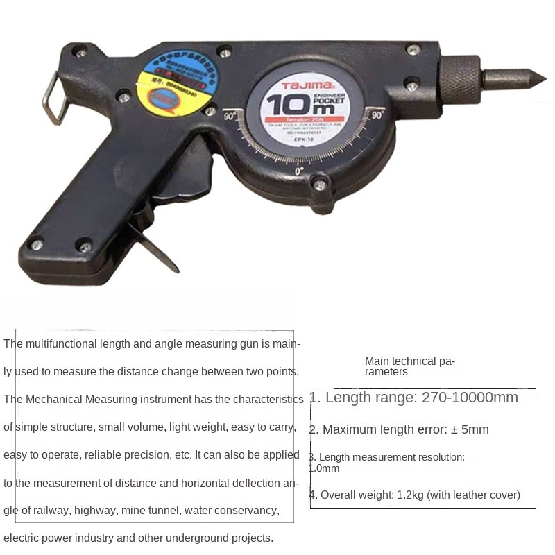 BHS-10 Multi-Function Length and Angle Measuring Gun Mechanical Measuring Gun
