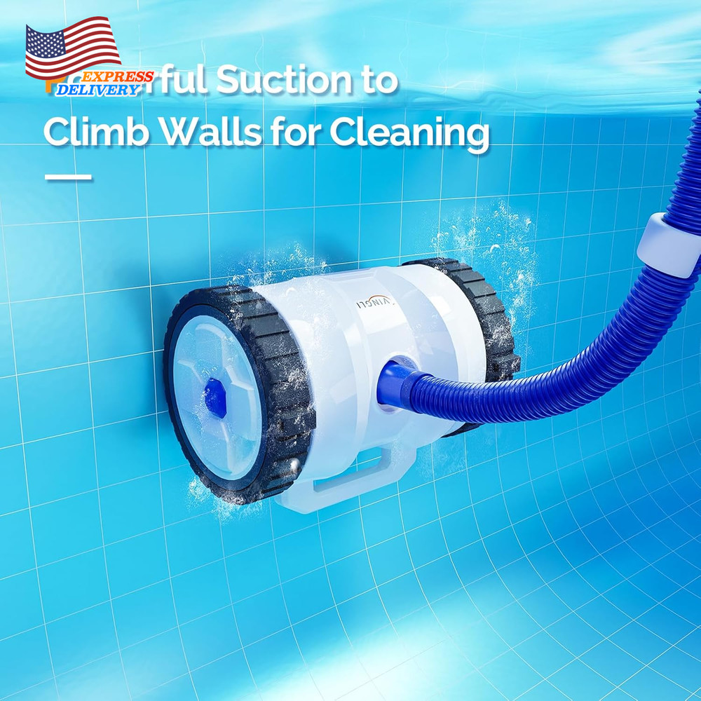 2025 Upgrade Automatic Suction-Side Pool Vacuum Cleaner Wall-Climbing Sweeper