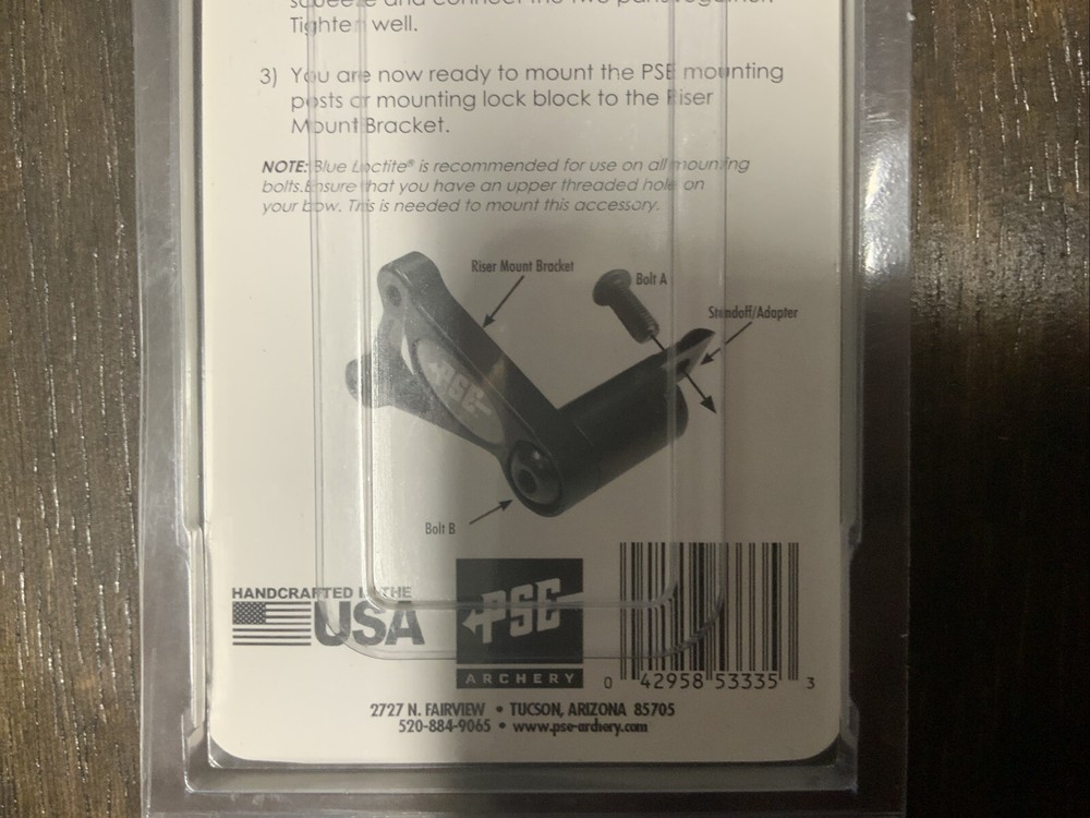 PSE Archery X Quiver Riser Mount Extended Quiver Mount - Black