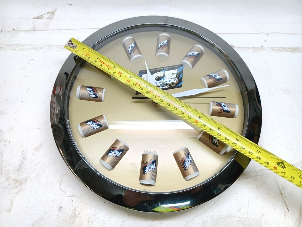 Budweiser Beer Ice Draft Clock 3D