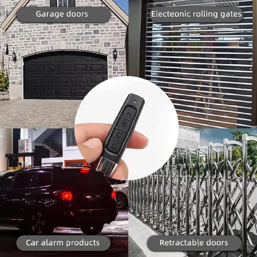 2x 4-in1 Wireless Remote Control Duplicator 433MHz Remote Control Key Clone Copy