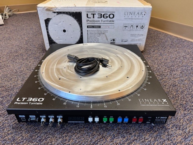 LINEARX SYSTEMS LT360 PRECISION TURNTABLE, Step Resolution  0.002°, Programable
