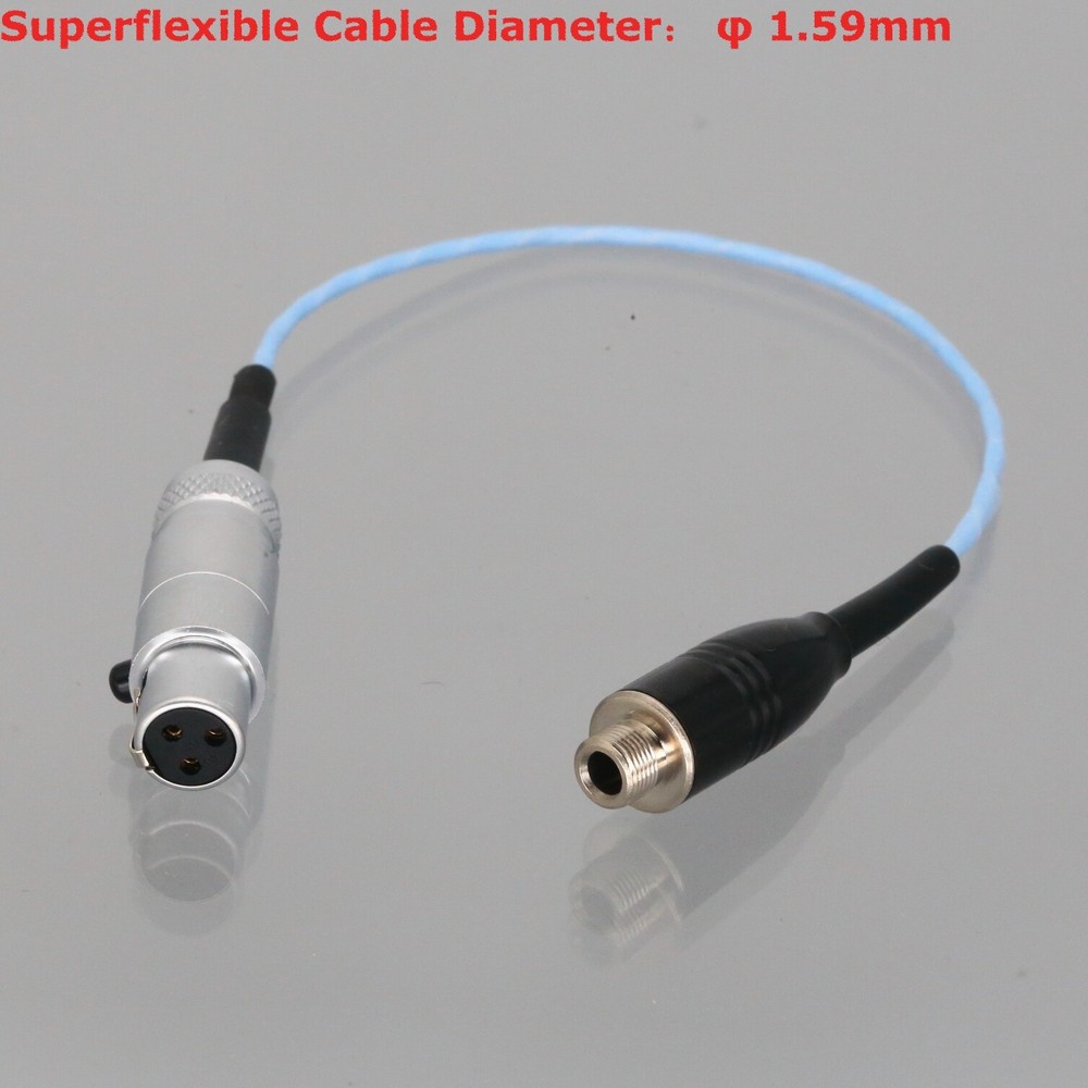 Mini-XLR TA3F 3P Female to 3.5 mm TRS Socket Locking Cable Bodypack Transmitter