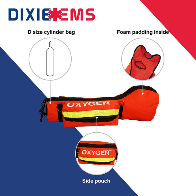 DIXIGEAR Padded Oxygen O2 Carry Bag for D Cylinder Oxygen Tank