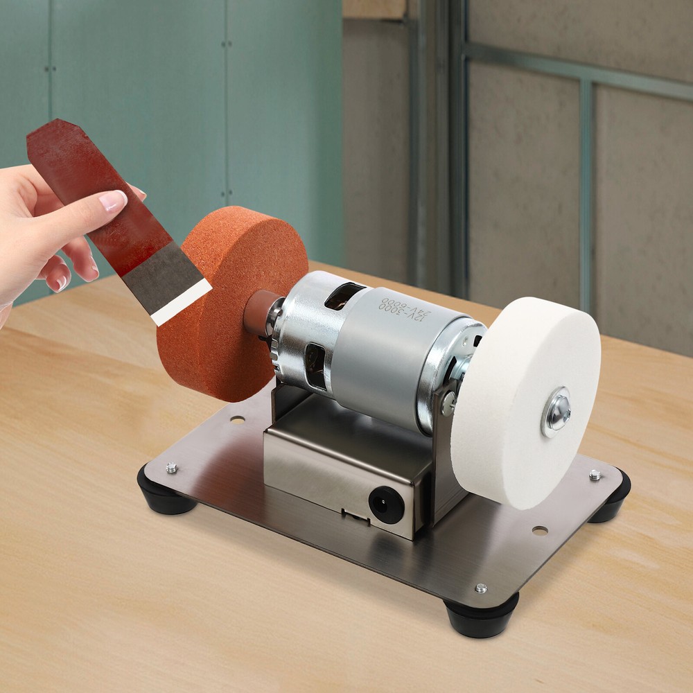 Electric Benchtop Grind Sander with Adjustable Variable Speed for Grinding