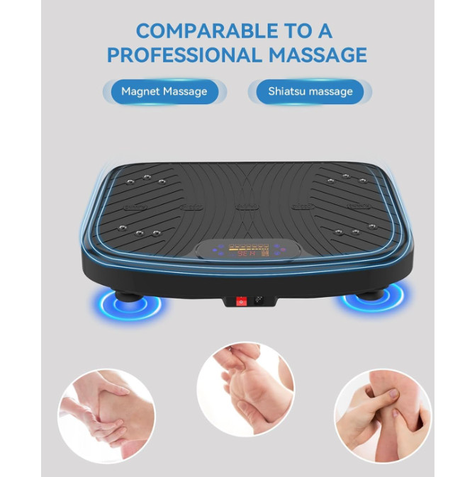 Plataforma vibratoria de ejercicio con 200 velocidades ajustables para drenaje l