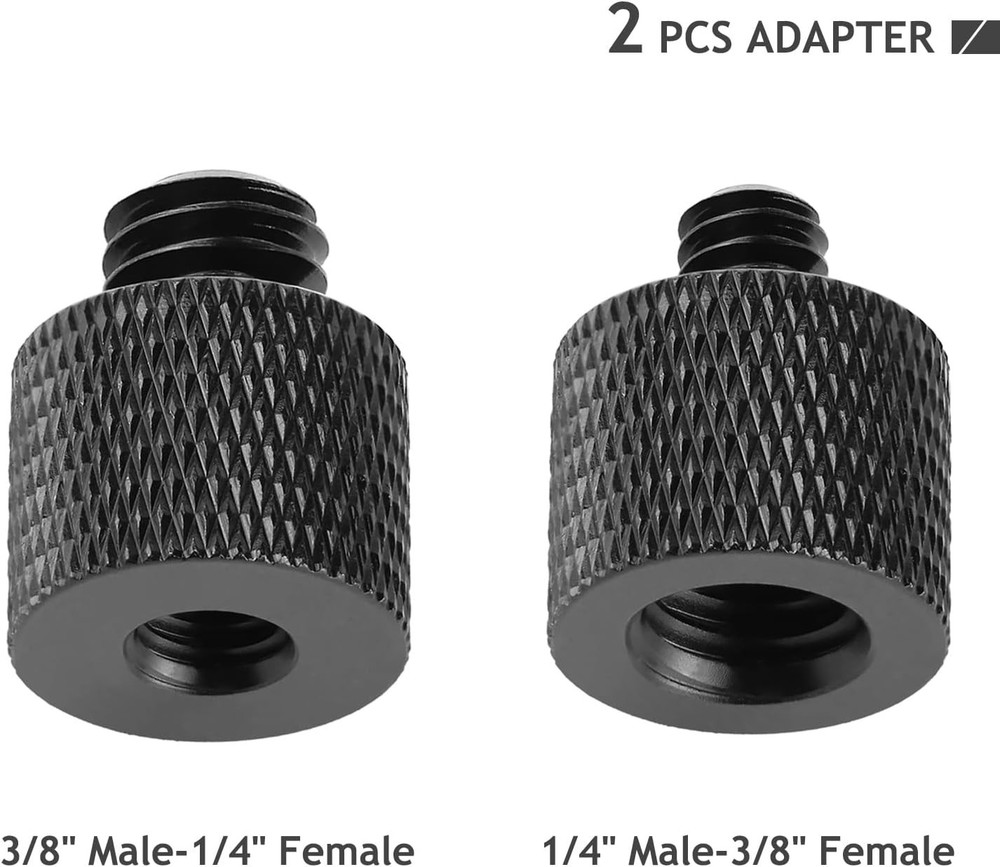 1/4 to 3/8 Camera Tripod Adapter - Secure Mounting for Professionals