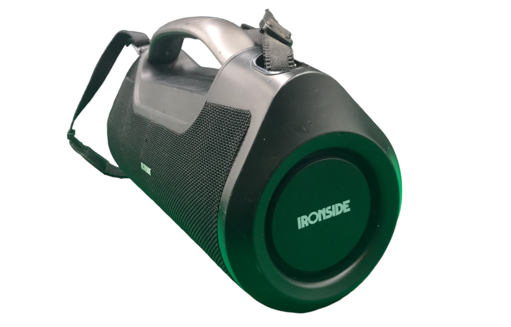 Ironside 2021 Portable Wireless Bluetooth Speaker Black With Strap - Used