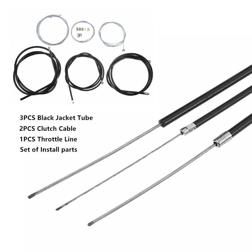 Motorcycle Clutch Cable w/ Brake Cable and Throttle Cable Line Set Assembly