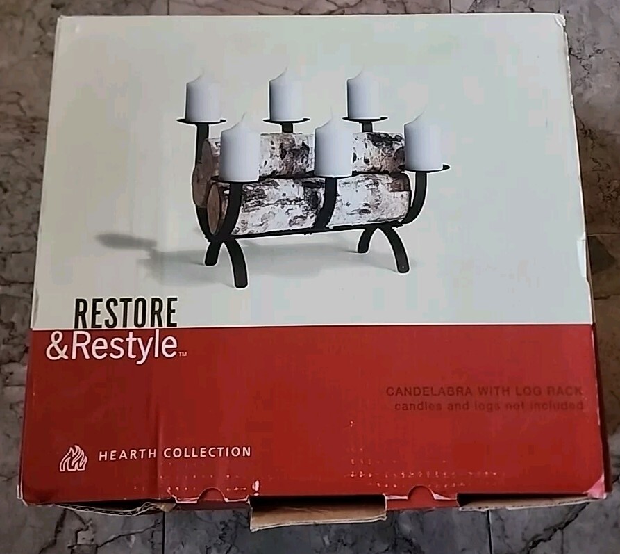 Restore & Restyle Hearth Collection Matte Black Log Rack             66F
