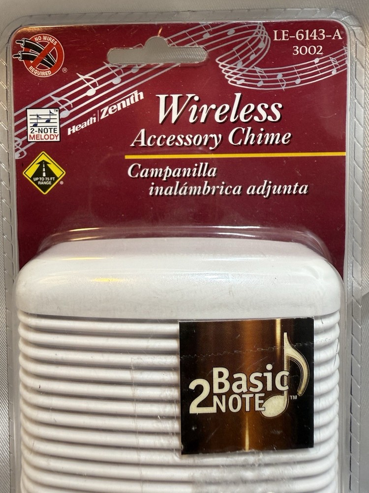 Wireless Door-Bell 2 Basic Note Accessory Chime LE-6143-A 3002