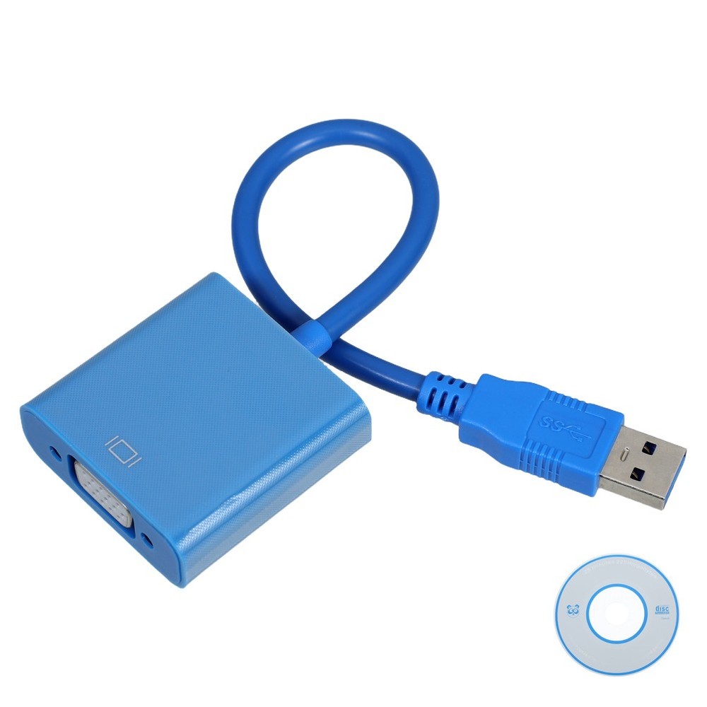 Monitor Display Adapter Usb Connector Converter Cable Vga for 3.0