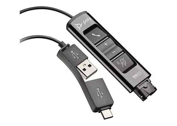 Poly DA75 Poly 786C6AA USB-C USB-A to Quick Disconnect Adapter Open Box