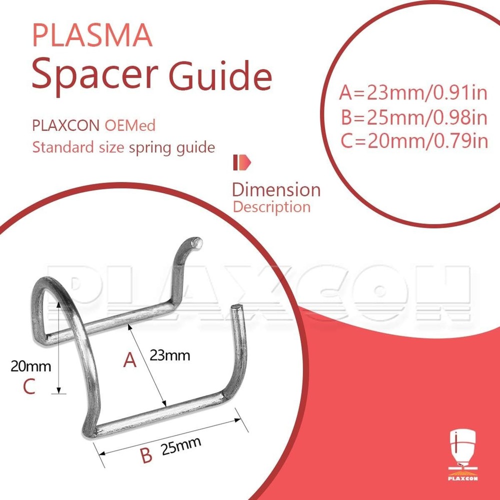 AG60 Metal Spacer Guide for Plasma Cutting Torch - Efficient Replacement Part