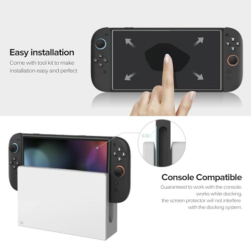 3-Pack Screen Protector Tempered Glass for Nintendo Switch 2 Model 2025,