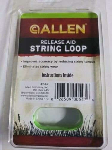 ALLEN Release Aid String Loops Green 3 Pack 547 Eliminates string ware. (T)...