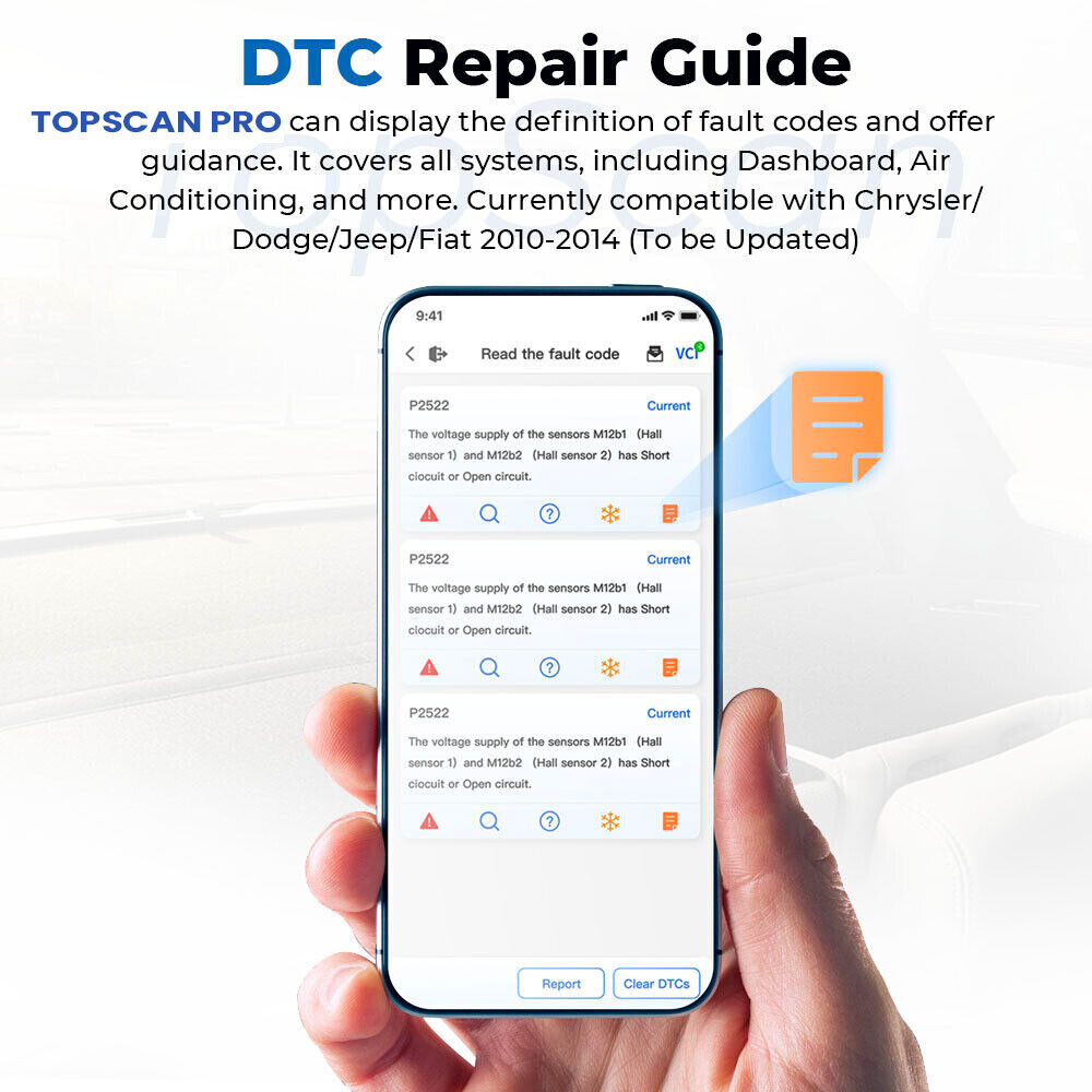 TOPDON Professional Car Dongle OBD2 Scanner Bidirectional Diagnostic Key Coding