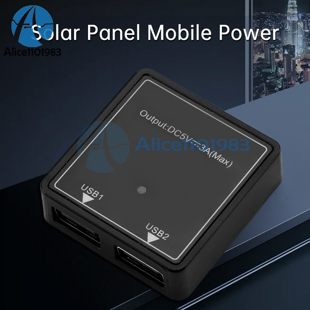 5V3A Dual USB Solar Panel Mobile Power Supply Smart Voltage Controller Regulator