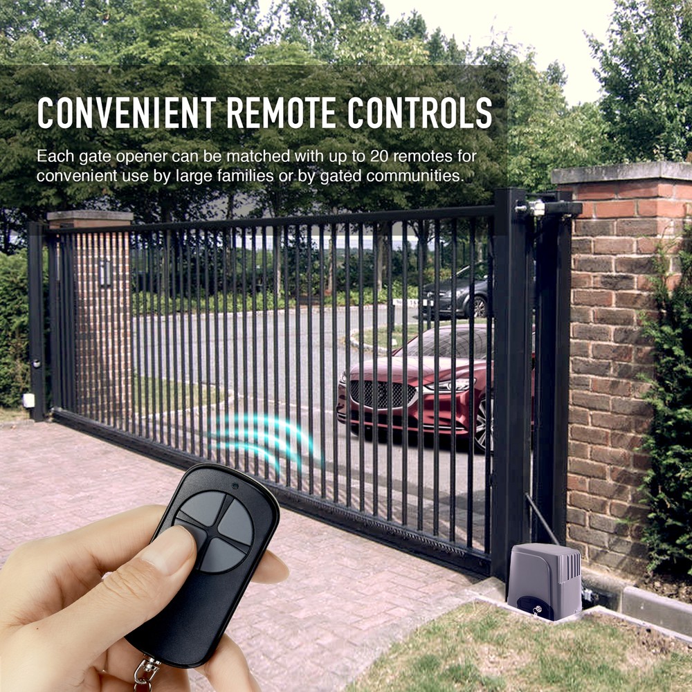 CO-Z Auto Sliding Gate Opener Driveway Remote Control Security System 1400lbs