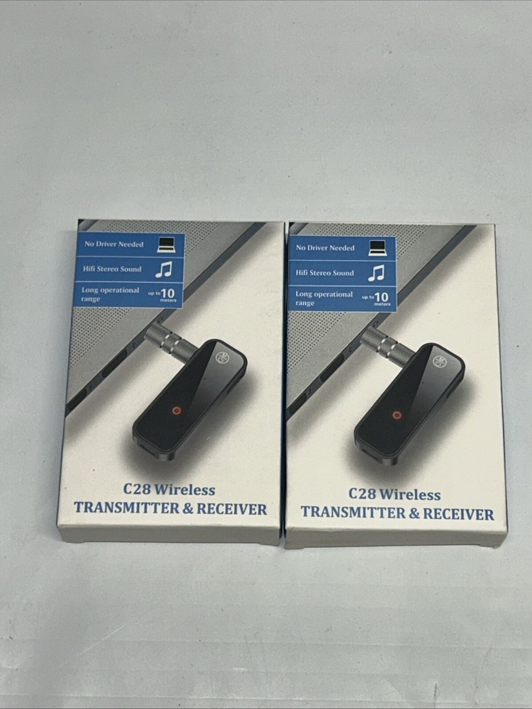 2X C28 Wireless Transmitter & Receiver Blue Tooth New In Box GM Cell