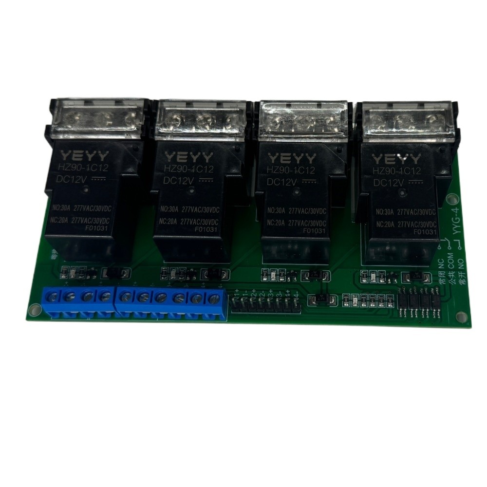 4-Channel 30A Relay Module Control High/Low Trigger Optocoupler Isolation D1F6--