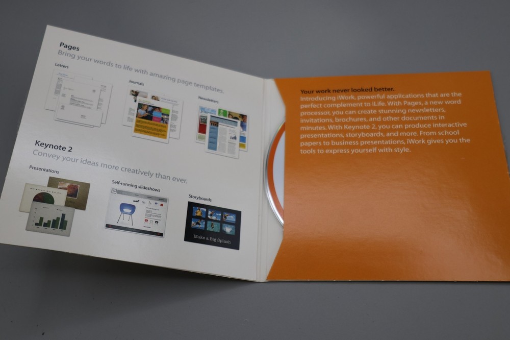 2005 iWork 05 Mac Macintosh 1.0.1 Install Office Software Disc CD ONLY