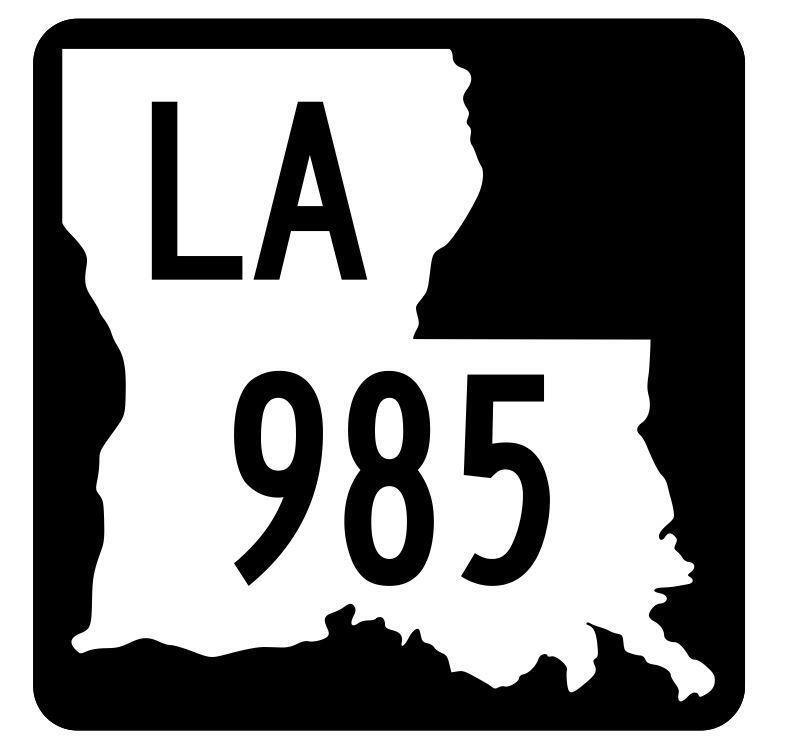 Louisiana State Highway 985 Sticker Decal