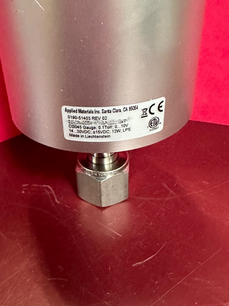 AS IS UNTESTED APPLIED MATERIALS CAPACITANCE MANOMETER 0190-51403 CG045 0.1 TORR