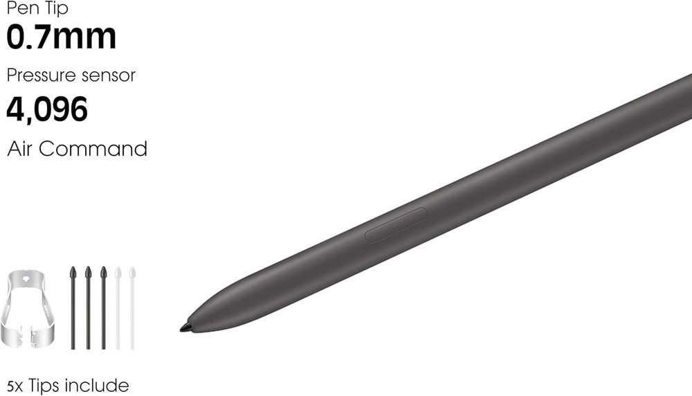 Galaxy Tab S9 FE S Pen Replacement for Samsung Tablet Plus Gray