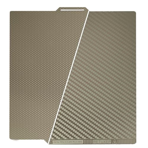 Etched Bambu Build Plate for Bambu 257x257mm Honeycomb+Carbon Fiber Pattern