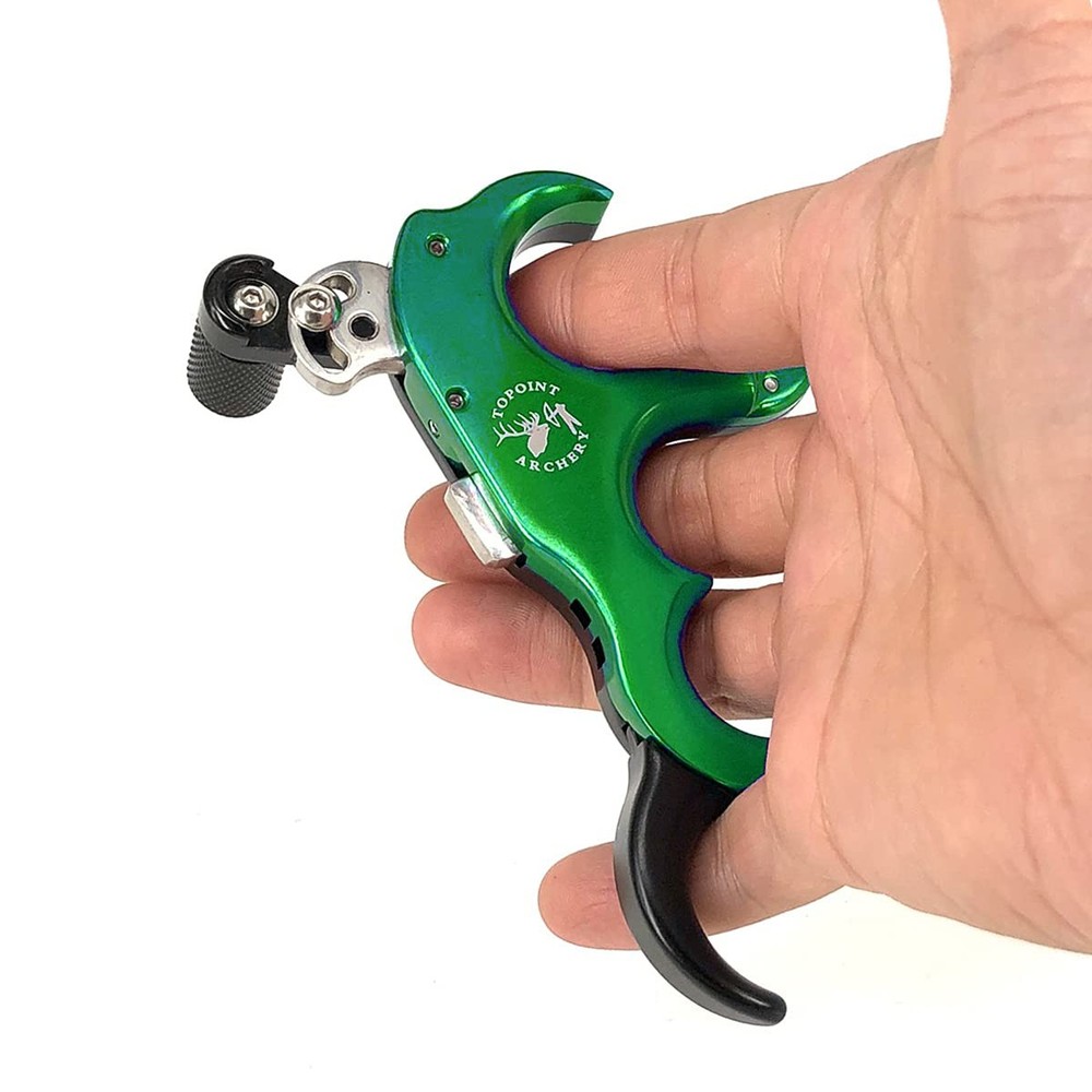 Compound Bow Release Aid Thumb Release 3/4 Fingers Adjustable Automatic Arche...