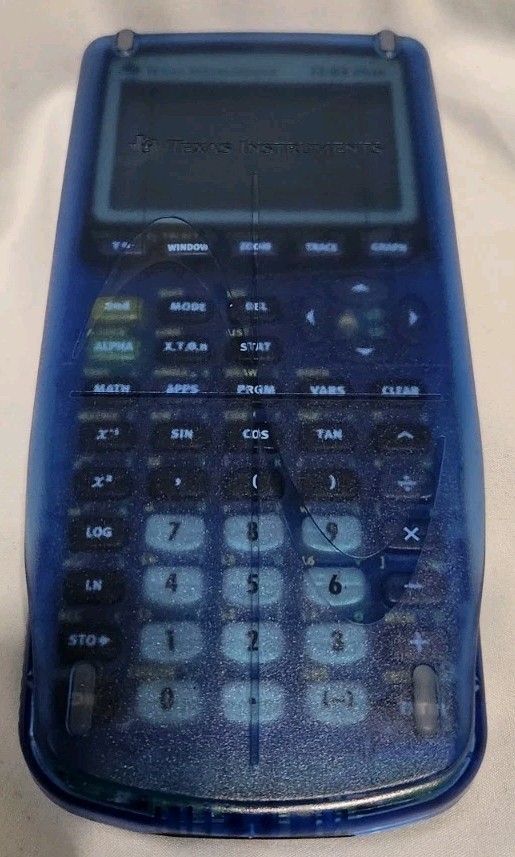 Texas Instruments TI-83 Plus Silver Edition Graphing Blue CalculatorTested Works